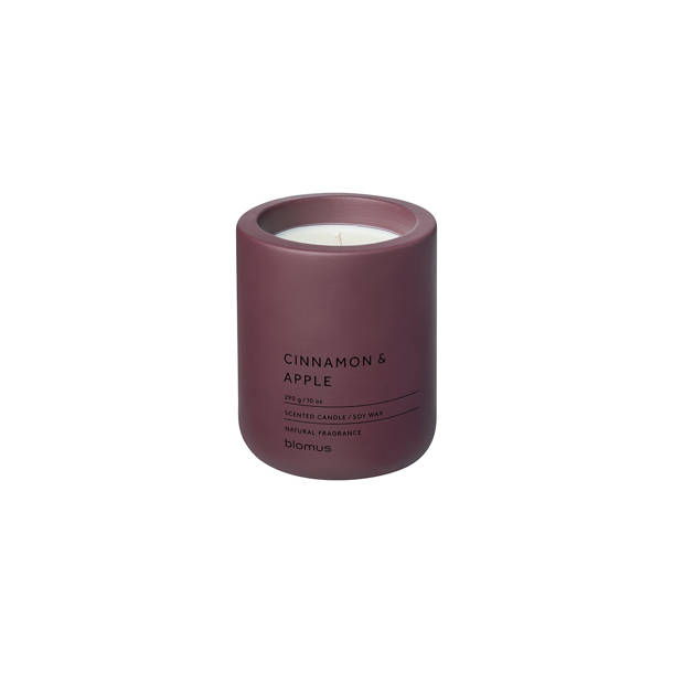 Blomus Fraga French Cotton Scented Jar Candle with Stone Holder